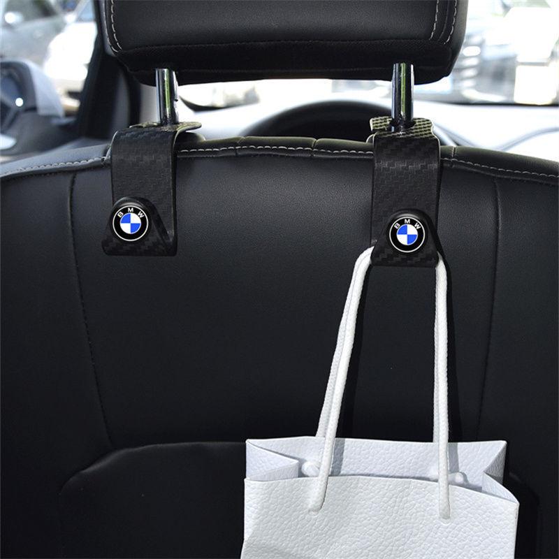 Car Seat Hidden Hooks with Carbon Fiber Texture