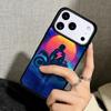 Capa Case for iPhone 17 Air 16 Pro Max 15 Plus 11 13 Mini 14 12 Back Phone Cover Neon Motorcycle Biker