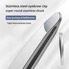 Stainless Steel Brow & Facial Hair Remover Eyebrow Tweezers Non-slip Makeup Remover Tweezer Tools Hair Removal Makeup Tools