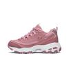 1.0 Synthetic Leather Fabric Mesh Sports Round Toe Lace-Up Low-Top Casual Shoes Women Sneakers Pink 66666125-MVE
