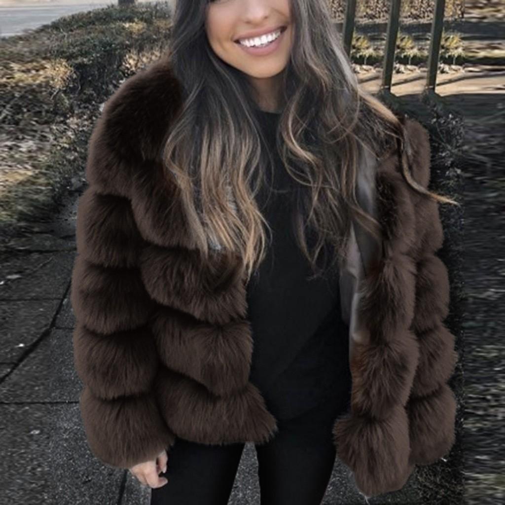 Women Long Sleeve Winter Warm Coat Fashion Thick Jacket Outwear
