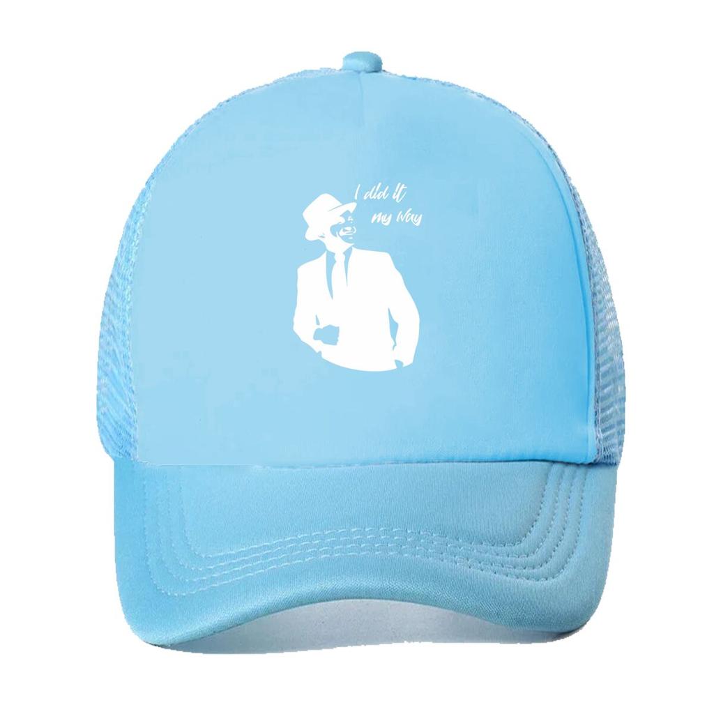 “Gentleman Silhouette Fashion, Retro Art Design” Mesh Baseball Cap