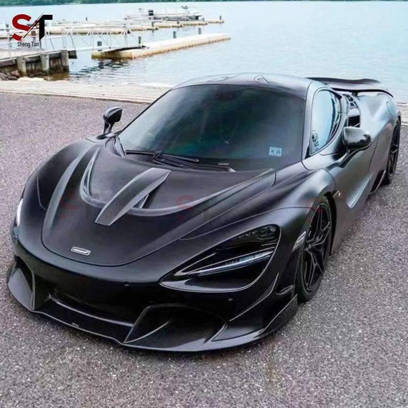 McLaren 720S Carbon Fiber V Style Front Splitter Lip Kit