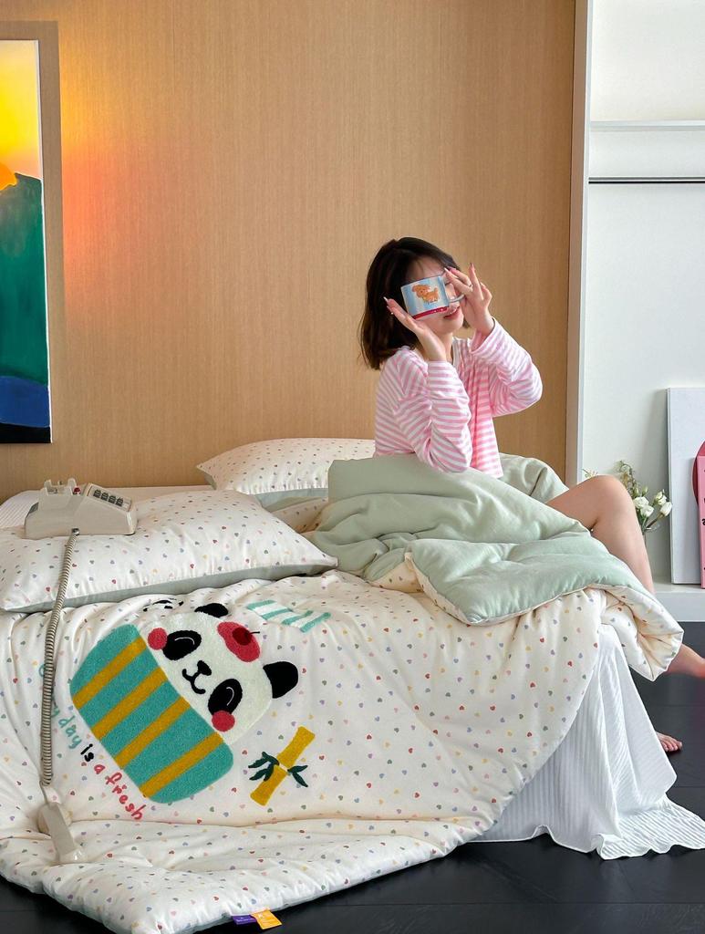 Steppdecke aus reiner Baumwolle der Klasse A – warme Winterdecke für Kinder und dicke Steppdecke für Frühling/Herbst, Kern für Studentenwohnheime, vier Jahreszeiten, reine Baumwolle.