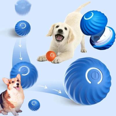 Bola de brinquedo para cachorro inteligente, brinquedo eletrônico interativo para animais de estimação, bola móvel, usb, movimento automático, saltando para filhotes, presente de aniversário, produto para gatos