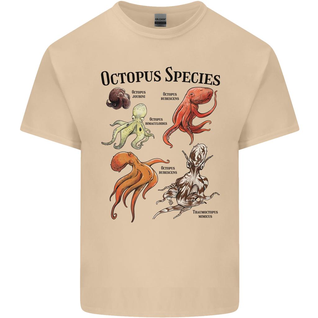 Octopus Species Sealife Scuba Diving Unisexs Light Cotton TShirt