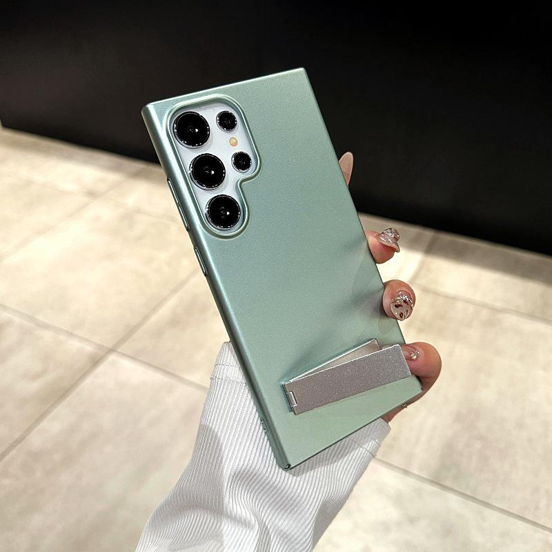 Suitable for Samsung S24 Ultra Mobile Phone Case High End Fuel Injection Bracket PC Bracket S23plus Anti Fall S24 Protective Cover