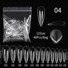 1Bag Gel Nails Extension System False Nail Full Cover Sculpted Clear Matte Fake Nail Tips Quick Building Nail Manicures Tool