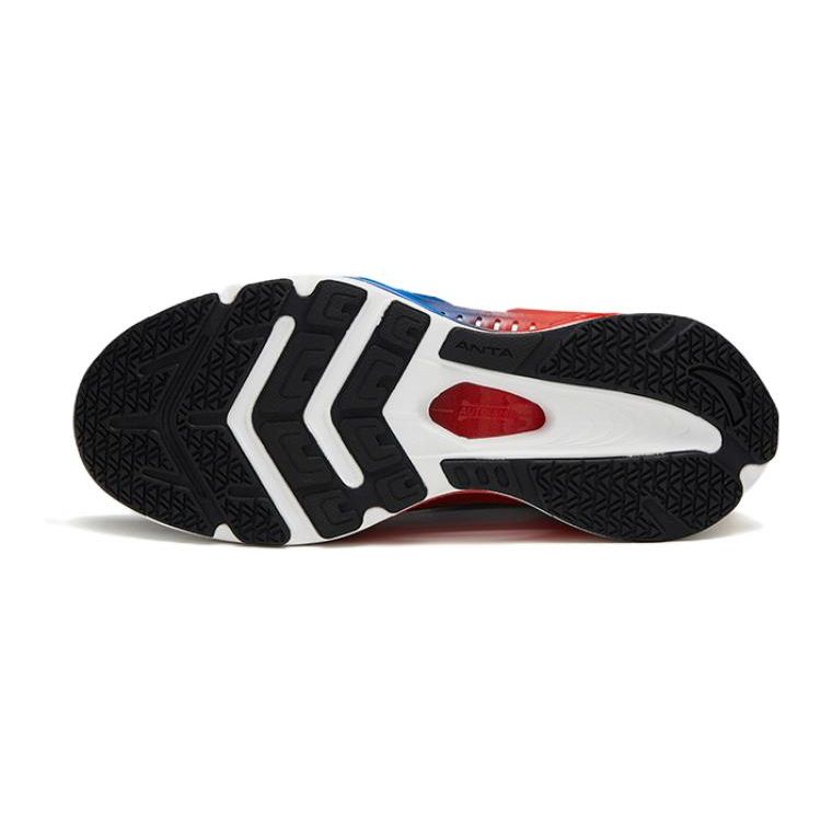 Anta Monthly Breathable Lightweight Running Shoes Kids Sneakers Black White Silver 312325519-8