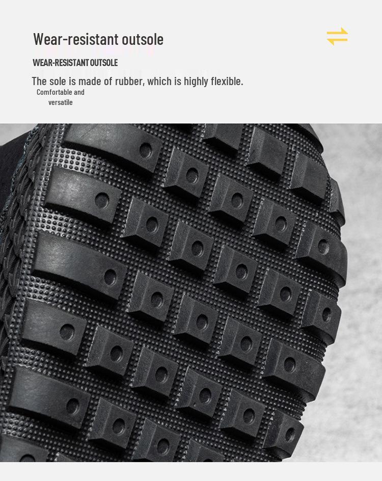 Men's High-Top Lace-Up Martin Boots - Autumn Winter Style, Plus Size Casual Ankle Boots.