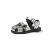 Children's Closed-toe sandals2026Summer New Style Children's Sandals with Rhinestone Bows and Solid Color Design for Little Girls