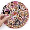 50 Hello Kitty Black Graffiti Stickers: Cute Cartoon Cat Designs for Phone Cases, Water Cups, and More