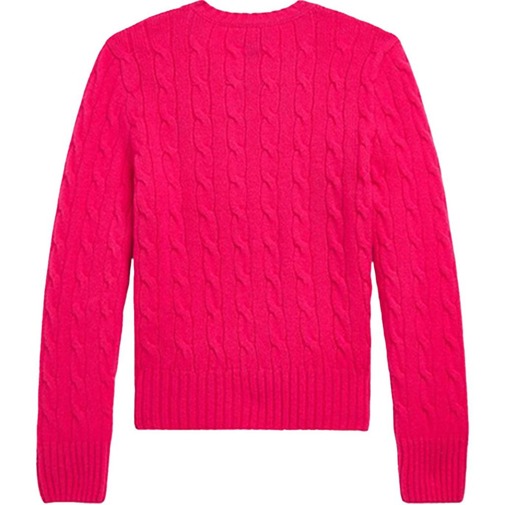 Polo Ralph Lauren Logo Embroidered Crew Neck Long Sleeve Sweater Women sweater 211891640-025