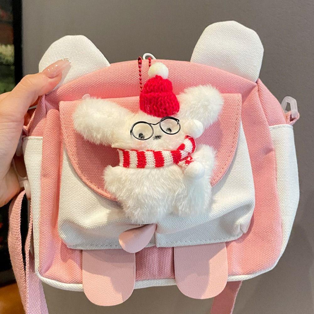 Cartoon Animal Christmas Dog Pendant Cute Plush Puppy Keychain Christmas Decorations