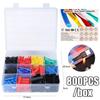 800pcs Heat-shrink Tubing High Temperature Resistance Tube Shrink Wrapping Kit Wire Cable Insulation Protecter Sleevers Wrap