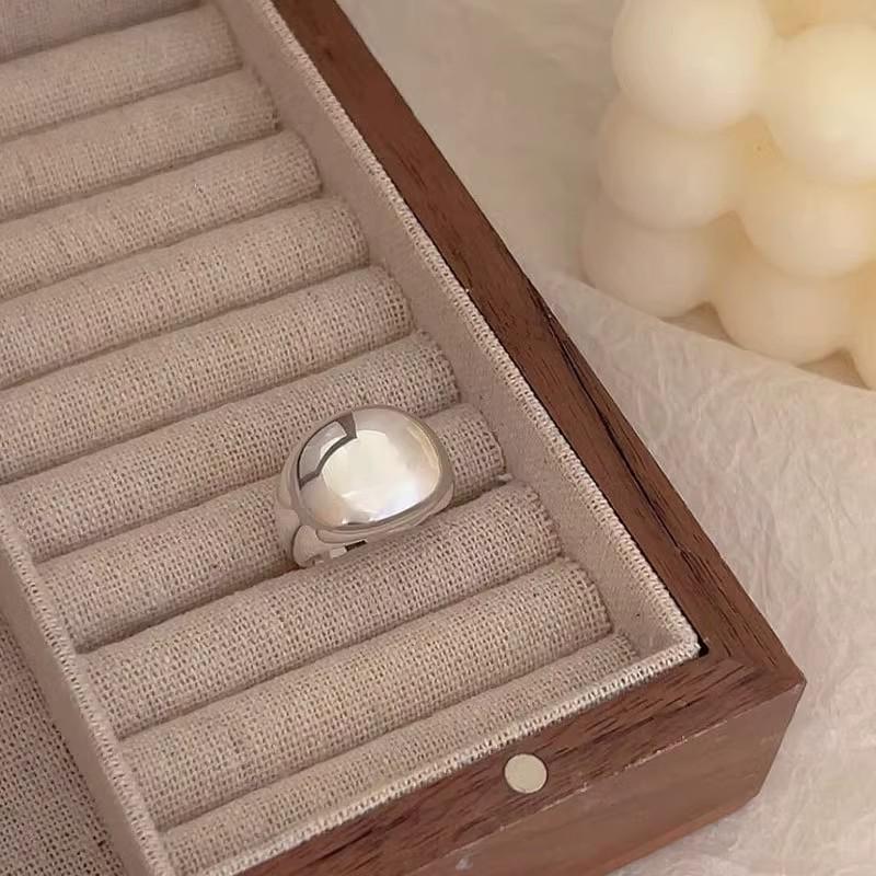 Geometric High-Polish Criss-Cross S925 Silver-Plated Open Ring - Women's Stackable Index Finger Jewelry