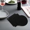 No-brand Silicone Pot Mat Set 6 Black Heat Conduction Prevention Non-slip Honeycomb Structure Countertop Protection Round 18cm X 3 Pieces + Square