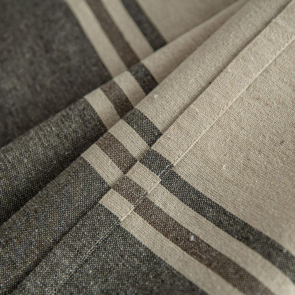 Față de masă cu dungi, culoare cafea, culoare contrastantă, față de masă japoneză, față de masă pentru măsuță de cafea, țesătură, dreptunghiulară