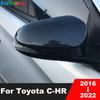 Rearview Mirror Cover Trim For Toyota C-HR CHR 2016-   Carbon Fiber Car Side Wing Mirrors Cap Covers Accessories