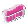 1 Set Sponge Rack Powerful Suction Cup Lightweight Kitchen Sink Sponge Brush Drainable Rack for Home Kitchen