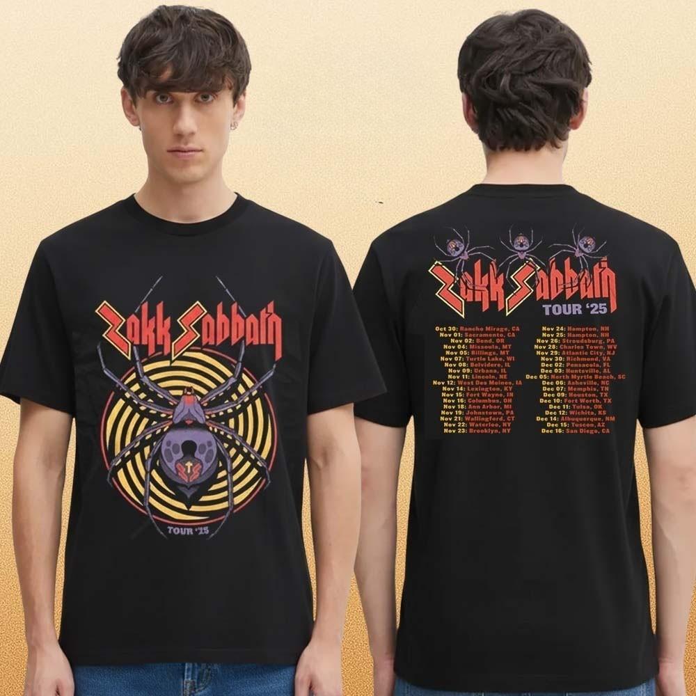 

Zakk Sabbath Spider Tour 2025 Two Sided Unisex T-Shirt 4XL
