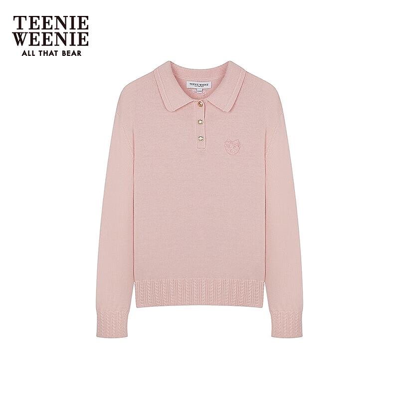 Teenie Weenie Women's Cartoon Bear Polo Knit Sweater