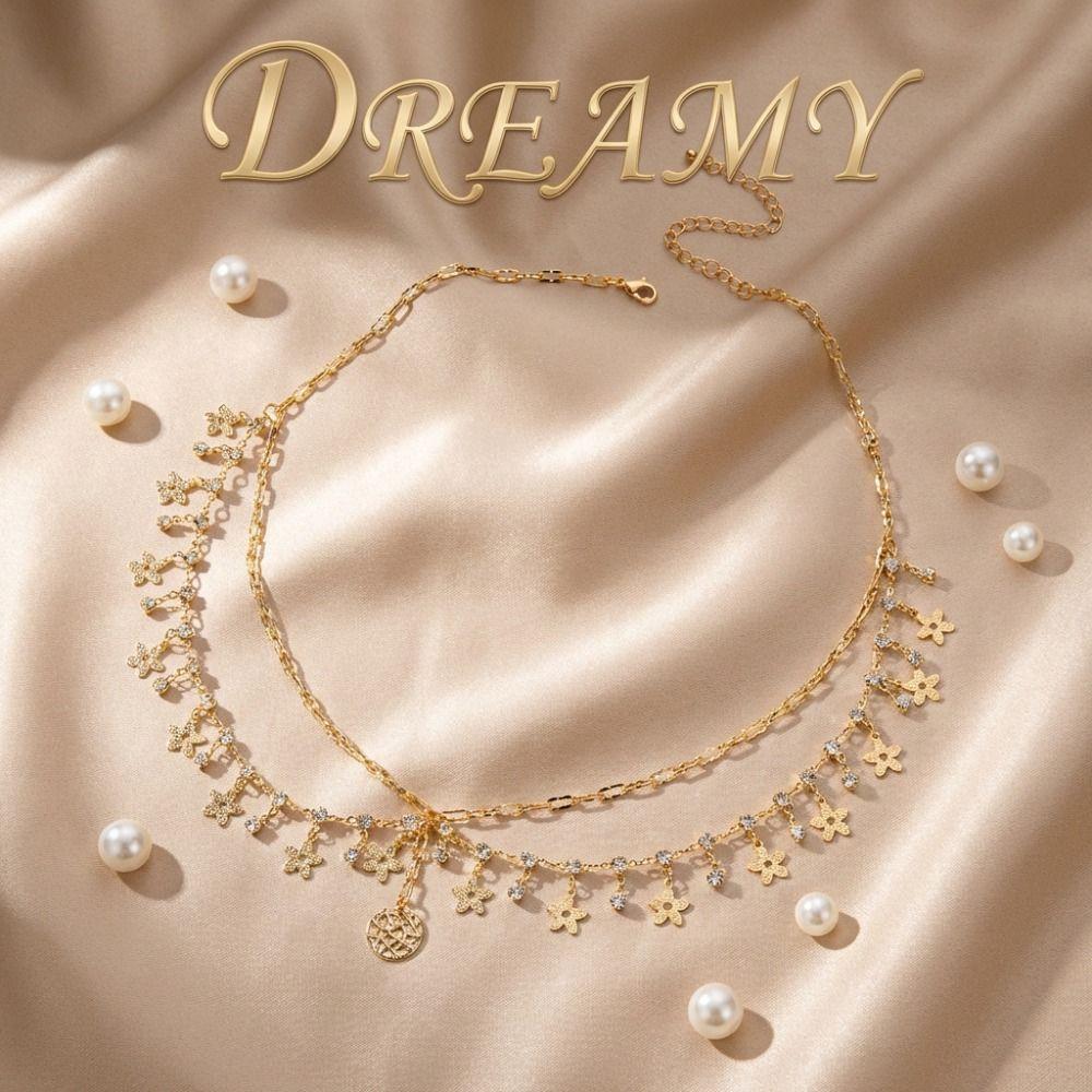 Crystal Bohemian Forehead Headpiece Fairy Rhinestone Forehead Chain Long Tassels Hair Chain Girls