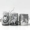 Diy Epoxy Resin Mold Non-Stick Cylindrical Silicone Mold Wolf Head Candle Mold Temperature-Resistant For Gifts Home Decoration