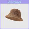 Summer Straw Sun Hat With Wide Brim And Breathable Weaving For Beach Vacation Women