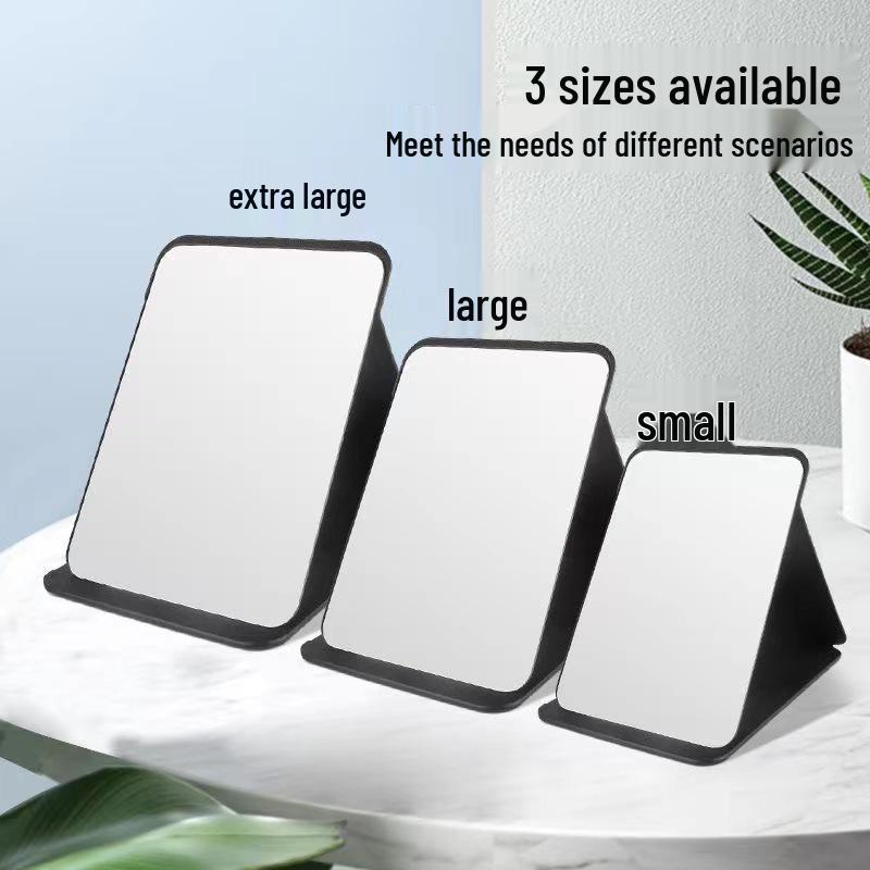 Large Folding Portable Vanity Mirror for Desktop or Dorm