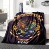 Custom Name Hufflepuff Pride Crest blanket for Couch & Bed, Plush Cozy Fuzzy Blanket Super Soft & Warm Blankets for Fall and Winter. 090875