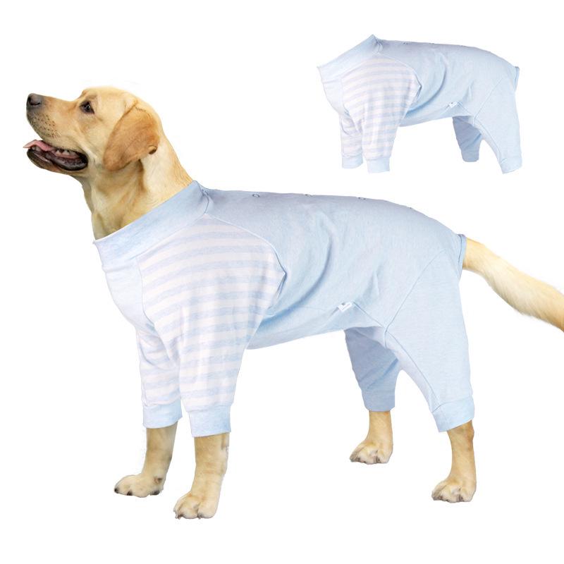 

Striped Pet Clothing for Cats & Dogs - French Bulldog Base Layer Extra Small светло-синий