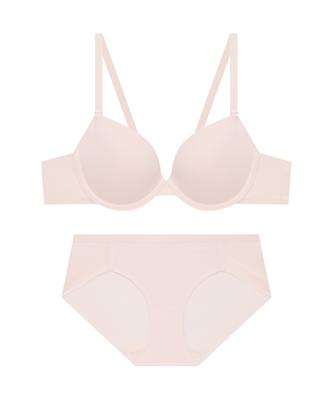 Kodejeukeombainineoweeo Shellon Multi-Size Fusing Bra And Hem Panty Set_Light Coral (Type A)