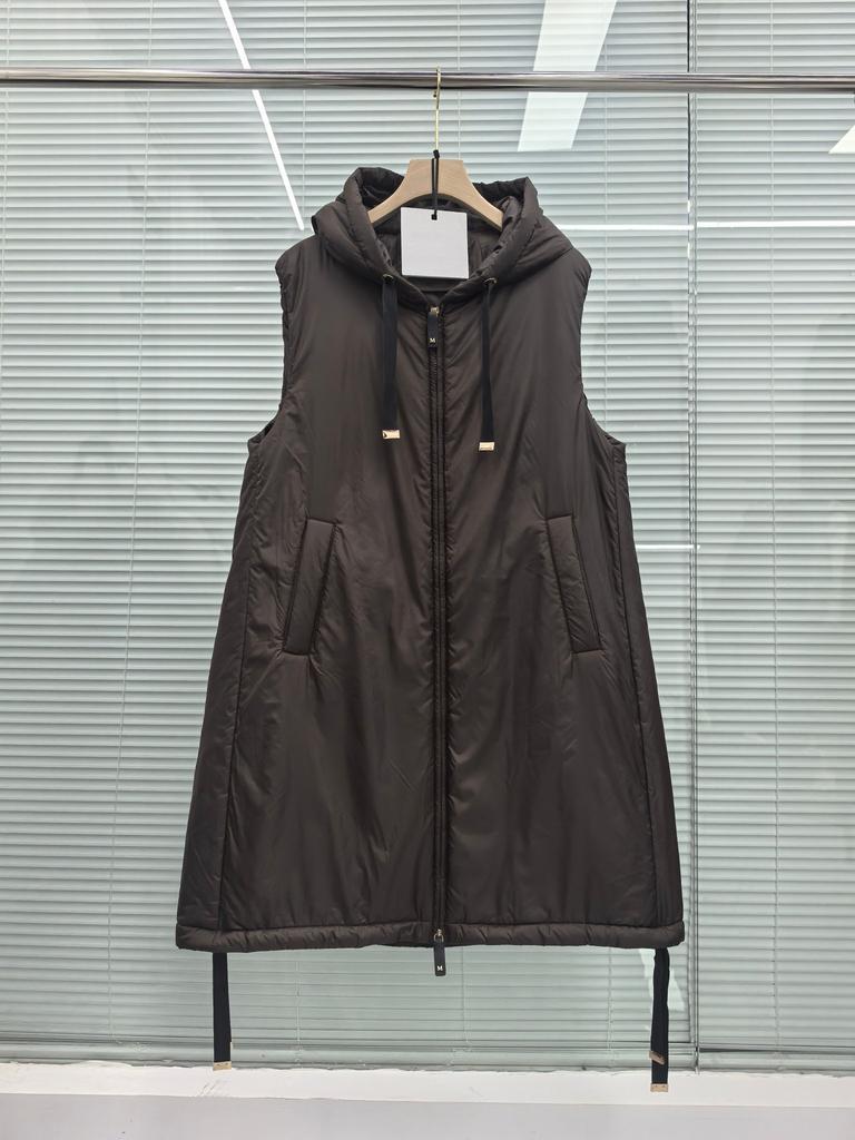 European camel fleece spring new medium and long camel fleece vest drawstring hooded women's warmth