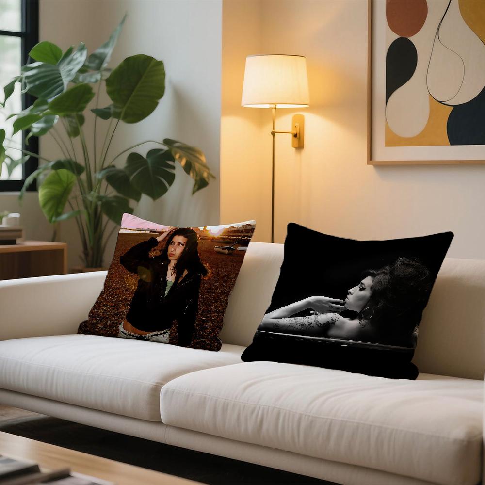 Singer A-Amy W-Winehouse cushion cover Comfortable and soft bedding skin friendly leisure sofa car office pillowcase