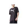 Puma Logo Reflective Moisture-Wicking Quick-Dry Breathable Short Sleeve T-Shirt Men Tops Black 520139-01