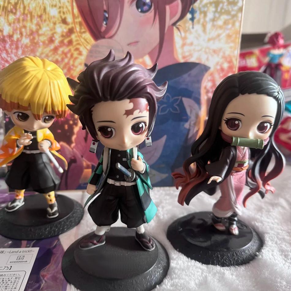 Demon Slayer Anime Action Figure - Kamado Tanjirou Agatsuma Zenitsu Nezuko PVC Model Toy Kimetsu No Yaiba Warriors Action Figure