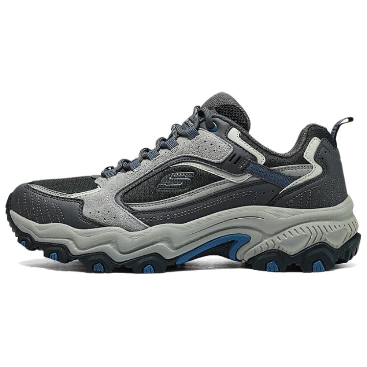 Skechers Stamina At Уличные Удобные Универсальные Прочные Низкие Треккинговые Ботинки Мужские треккинговые ботинки Черный Синий 237630-CCBL 39.5