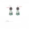 GemChic Women's New Vintage Geometric Metal Turquoise Long Tassel Fringe Earrings Ethnic Fashion Hook Earrings Birthday Christmas Jewelry Gift