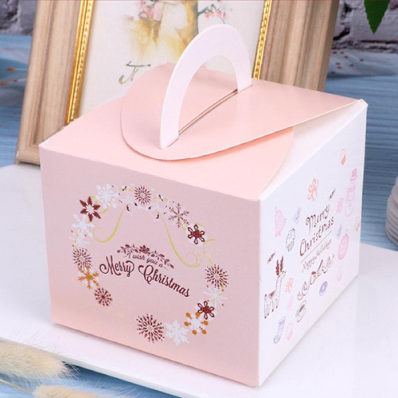 10pcs Candy Gift Christmas Christmas Eve Apple Packaging Gift Decoration Boxes Cake Packaging Boxes