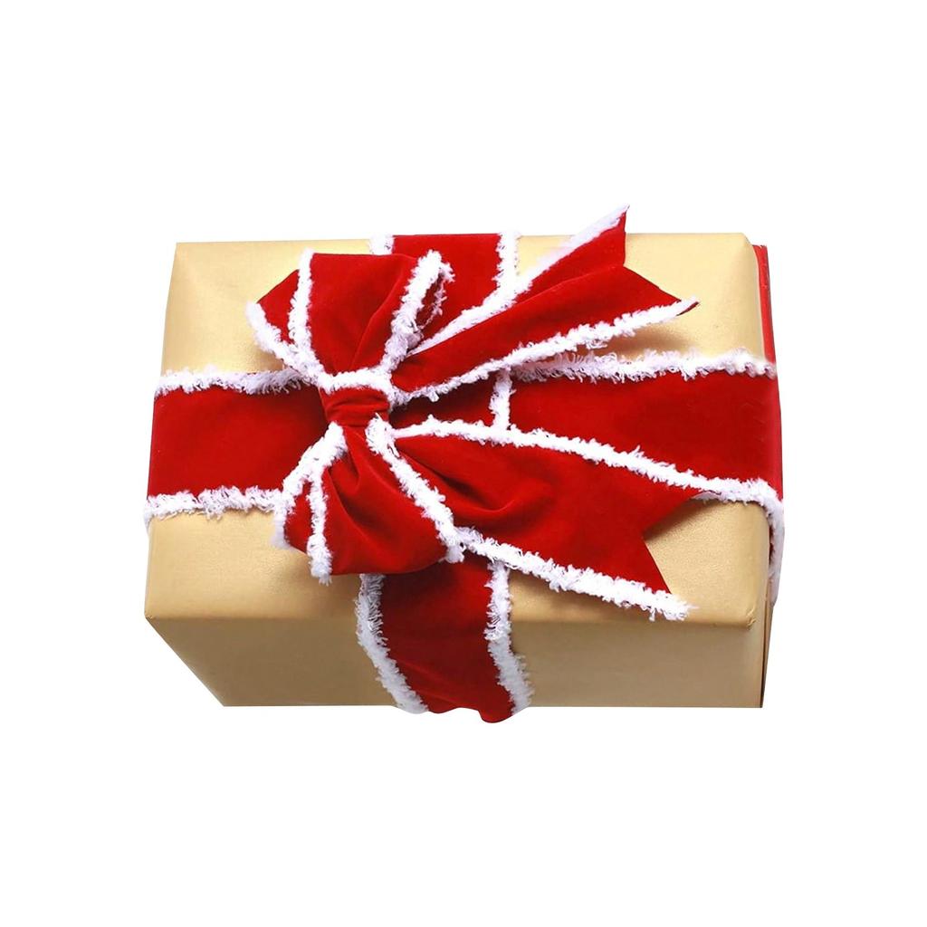 6.3cm Christmas Decoration DIY Ribbon Fabric Craft Velvet Bow Ribbon