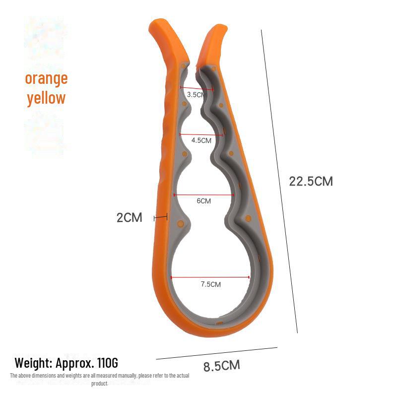 

Универсальная пробка для бутылок 8-в-1 с четырехпозиционным открывателем для удобства использования с бутылками любого размера. оранжевый