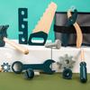 Children Tool Belt Set Wood Construction Stem Mallet Wrench Bolt Pretend Play for