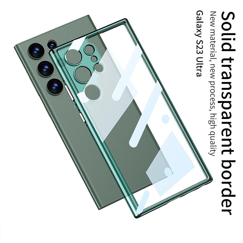 Samsung S23 Ultra Case: Four-Corner Anti-Fall, Transparent Creative PC, High-Definition Back Panel