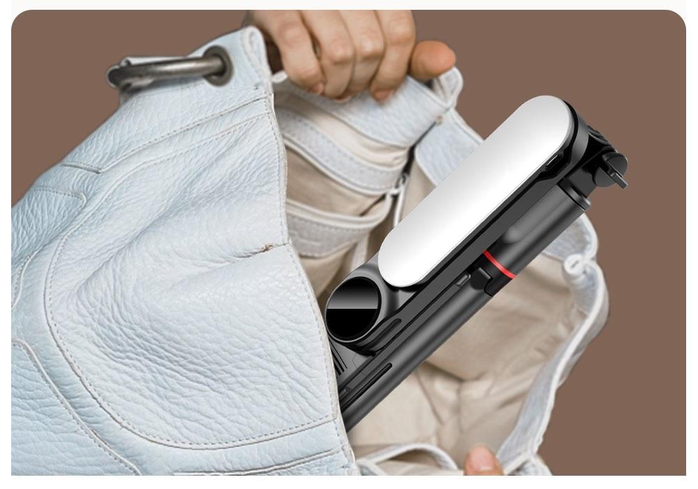 Selfie Stick Tripod Holder Lamp Selfie Stick 360 Usb + Phone Remote Control