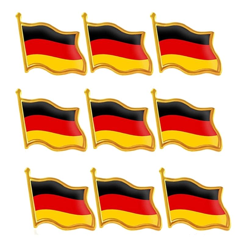 9 sztuk Broszki z Flagami Krajów Świata Broszki z Flagami Narodowymi USA Ca Anglia Rosja Ukraina Australia Francja Niemcy Meksyk Brazylia