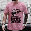 Men's T-shirts Beer DAY Graphic T Shirts Friends Bachelor Party Tops Drinking Team Tees Matching Outfit Streetwear Y2k Clothes