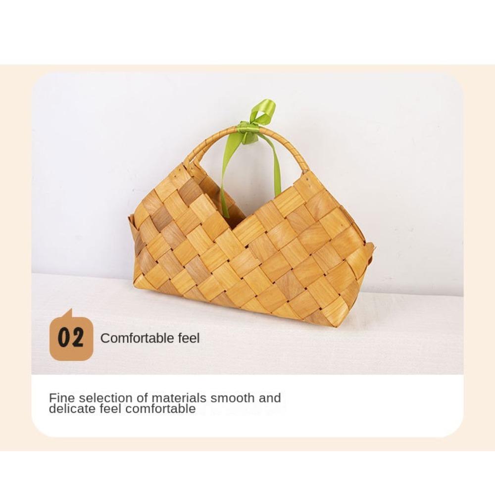 DIY Hanging Baskets Handheld Sundries Organizer Portable Vegetable Basket  Outside