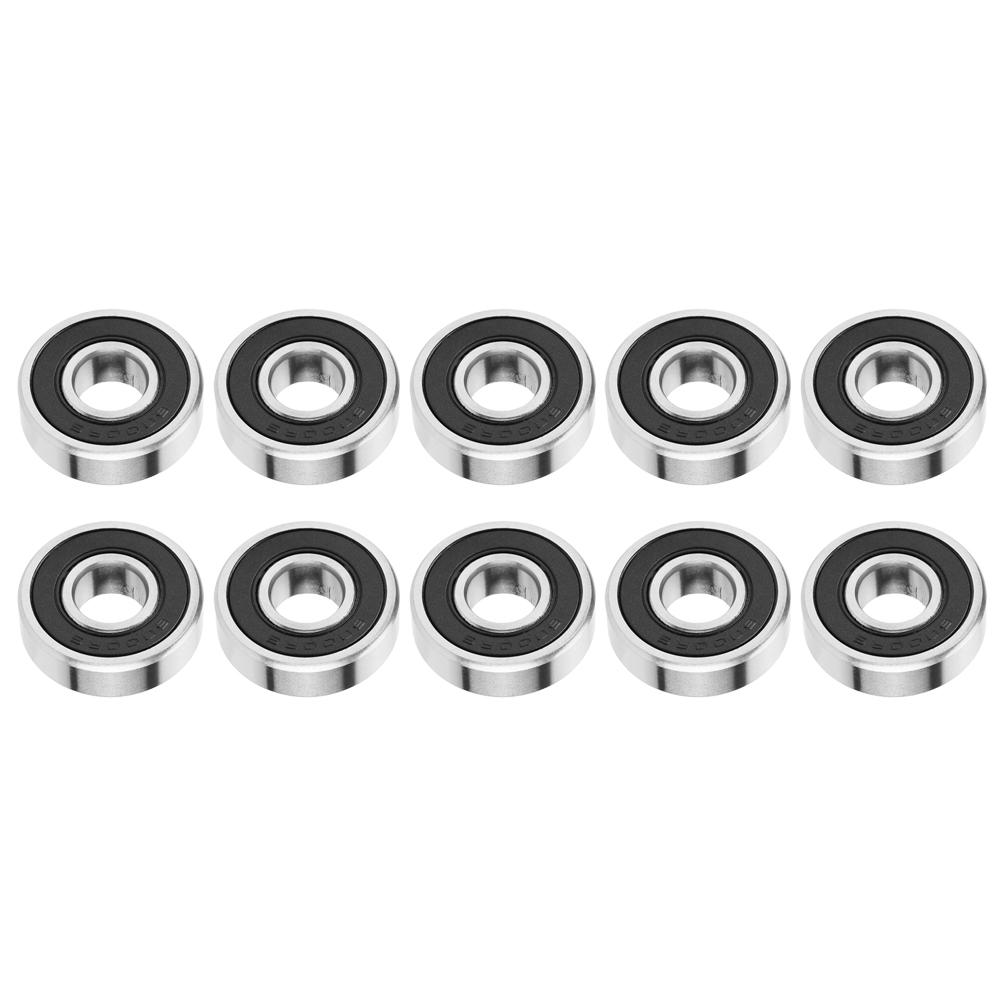 10pcs 6000 2 Rubber Sealed Bearings, 10x26x8mm, Low Noise, 10mm Inner Diameter for Small Hobby Projects, 10