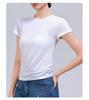 Damen Yoga T-Shirt aus Merinowolle - Schnelltrocknend, Hohe Elastizität, Figurschmeichelnd, Kurzarm
